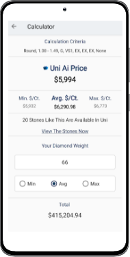 UNI diamonds calculator app android 3